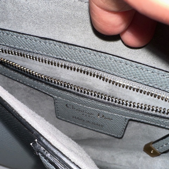 FULL SET - Dior Saddle Bag Grey with Gift Bag and Dust Bag - Picture 11 of 12